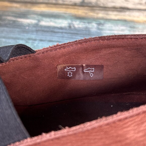 Arche Wedge Pumps Womens 9.5 Brown Nubuck Leather Dress Formal Shoe Comfort Heel - Picture 12 of 13